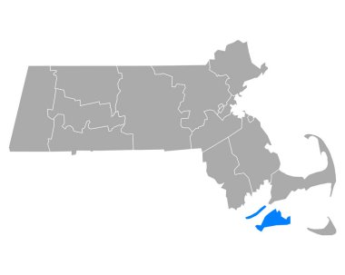 Massachusetts 'teki Düklerin Haritası