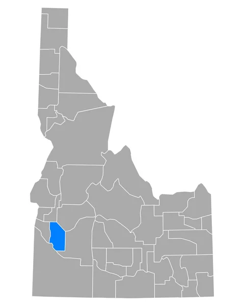 Χάρτης Της Ada Στο Idaho — Διανυσματικό Αρχείο