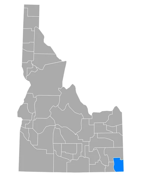 Map Bear Lake Idaho — стоковий вектор