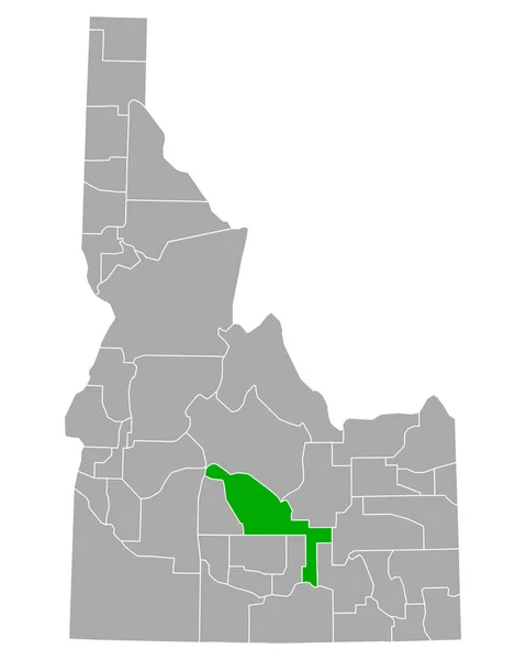 Mapa Blaine Idaho — Vector de stock