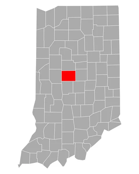 Mapa Boone Indiana — Vector de stock