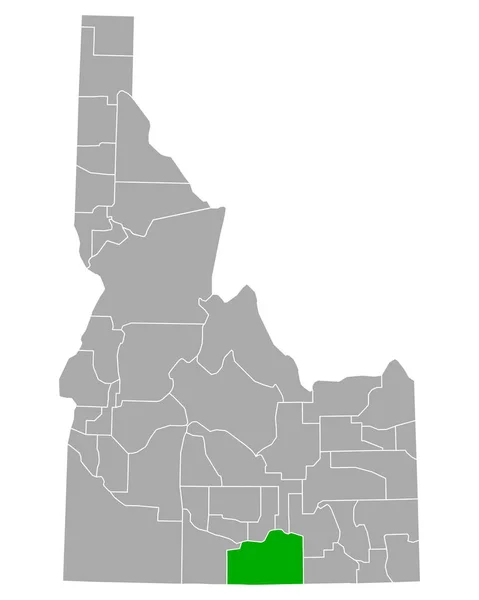 Mapa Cassia Idaho —  Vetores de Stock