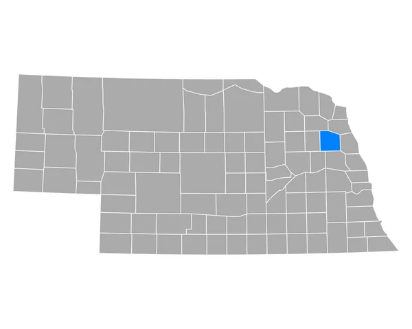 Carte Cuming Nebraska — Image vectorielle