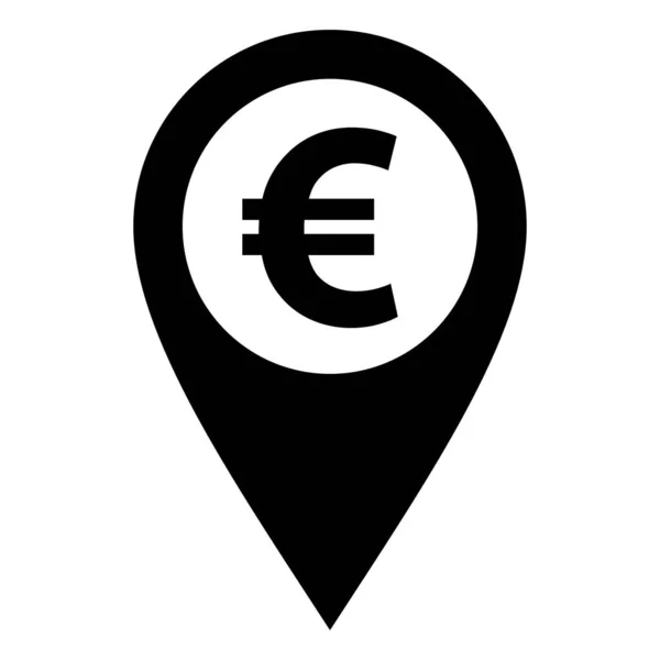 Euro Broche Localisation Comme Illustration Vectorielle — Image vectorielle