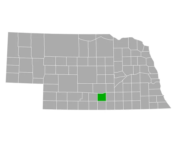 Mapa Kearney Nebrasce — Stockový vektor