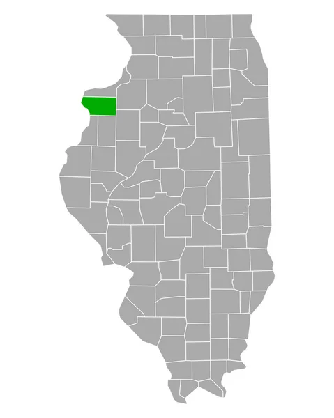 Mapa Lojas Carpenter Illinois —  Vetores de Stock