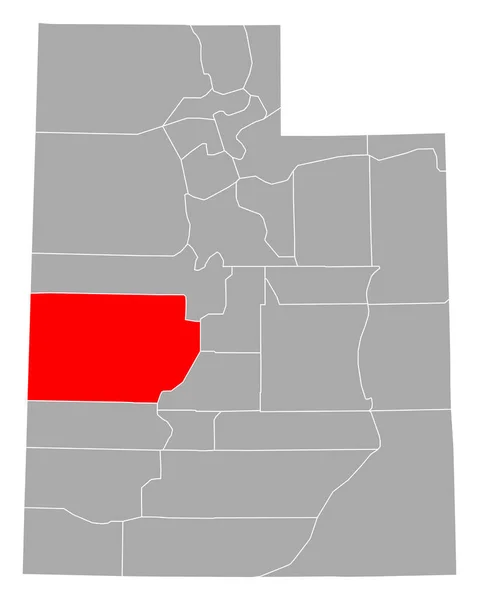 Mapa Millard Utah — Vector de stock