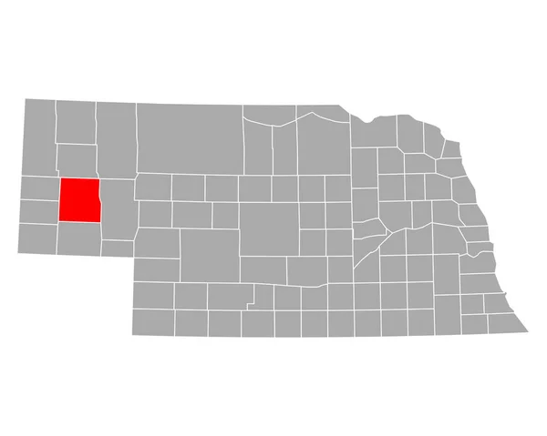 Karte Von Morrill Nebraska — Stockvektor