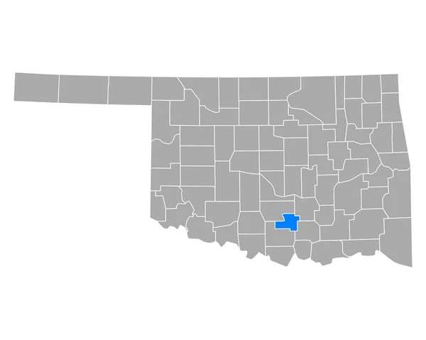 Карта Мюррея Оклахомі — стоковий вектор