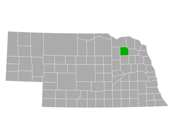 Carte Pierce Nebraska — Image vectorielle