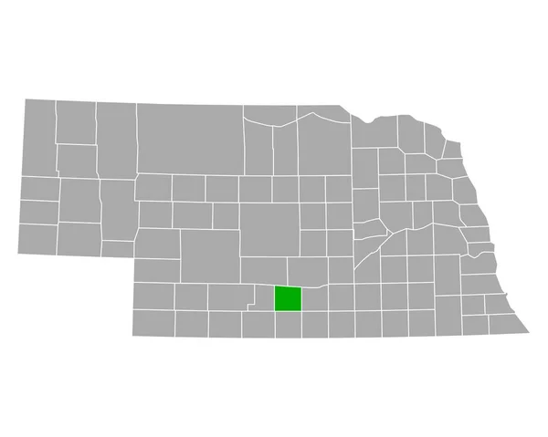 Mappa Phelps Nebraska — Vettoriale Stock