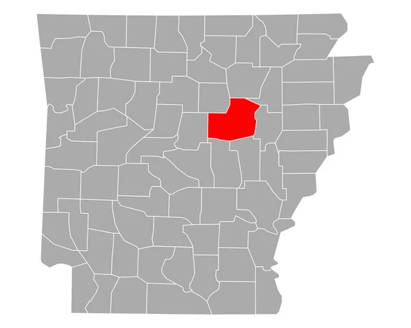 Mappa White Arkansas — Vettoriale Stock