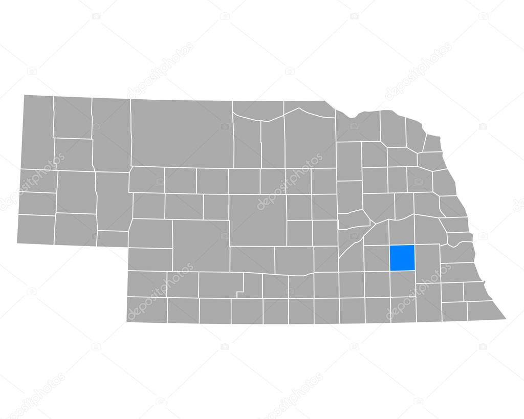 Map of Seward in Nebraska