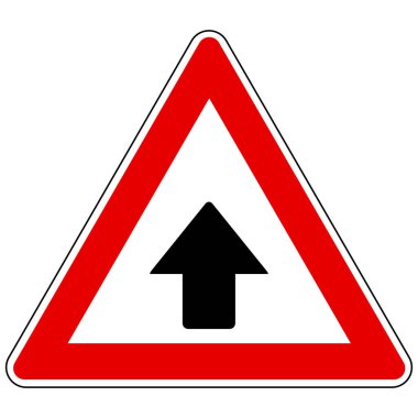 Yukarı ok ve dikkat işareti vektör illüstrasyonu olarak