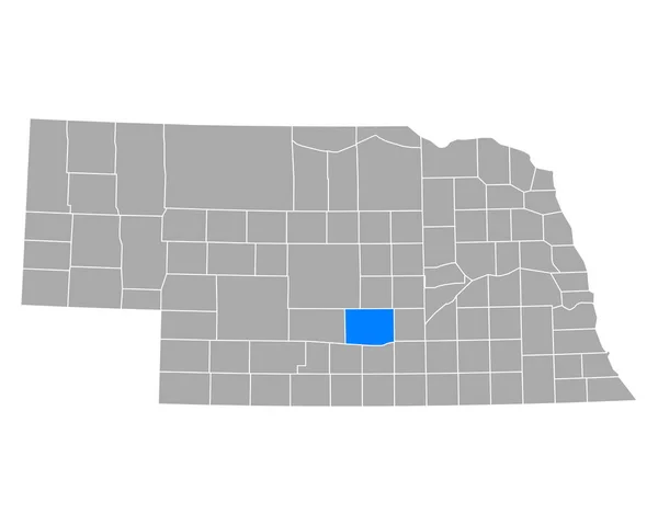 Mapa Buffalo Nebraska — Archivo Imágenes Vectoriales