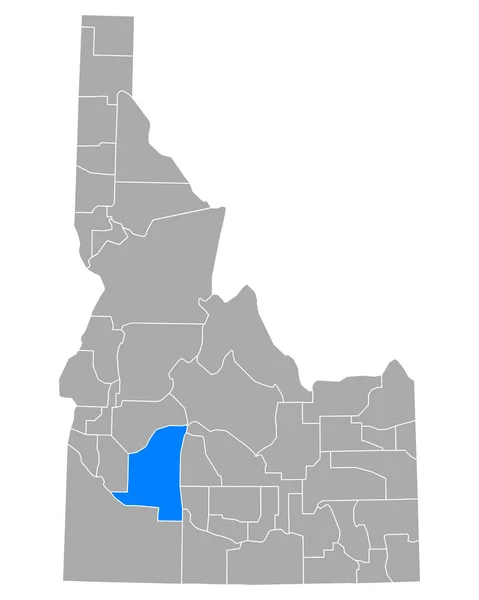 Χάρτης Του Elmore Στο Idaho — Διανυσματικό Αρχείο