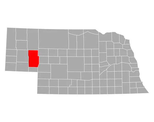 Mapa Jardín Nebraska — Archivo Imágenes Vectoriales