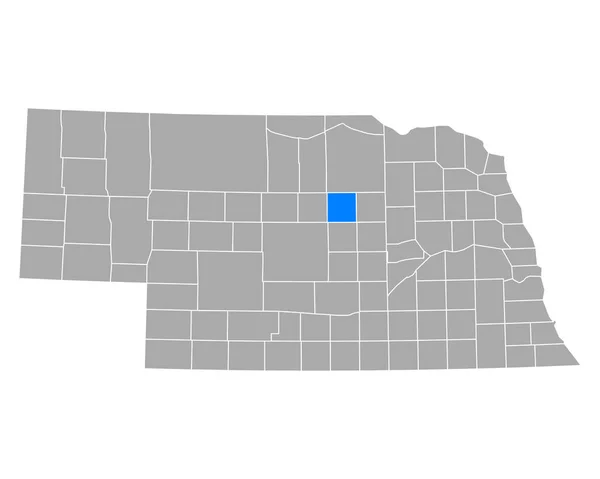 Karte Von Garfield Nebraska — Stockvektor