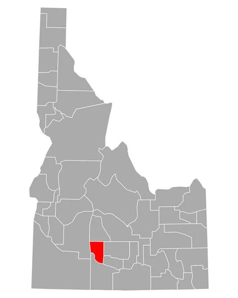 アイダホ州のグルメマップ — ストックベクタ
