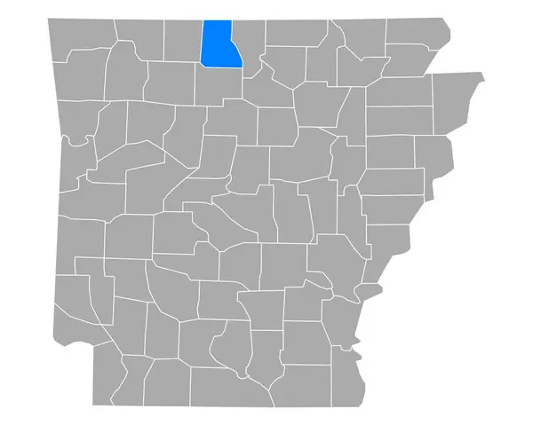 Mapa Marcenaria Arkansas —  Vetores de Stock