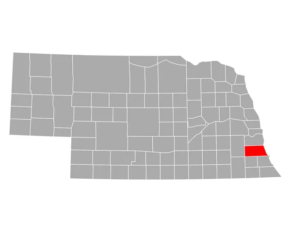 Carte Otoe Nebraska — Image vectorielle