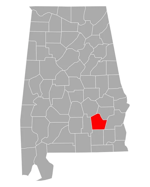 アラバマ州のパイク地図 — ストックベクタ