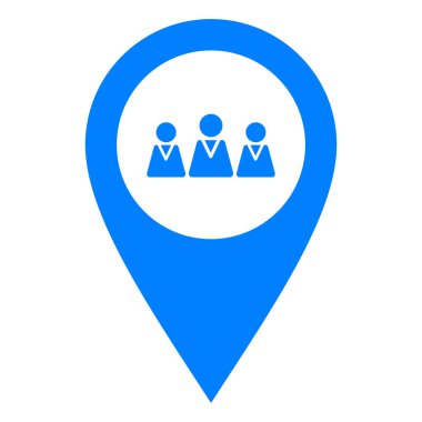 Takım ve konum broşu vektör illüstrasyonu olarak