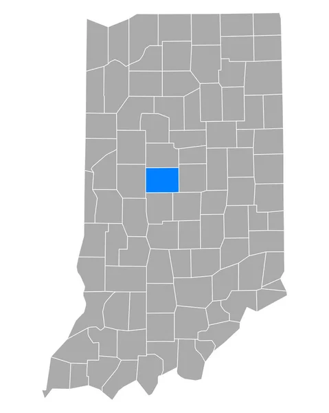 Mapa Boone Indiana — Wektor stockowy