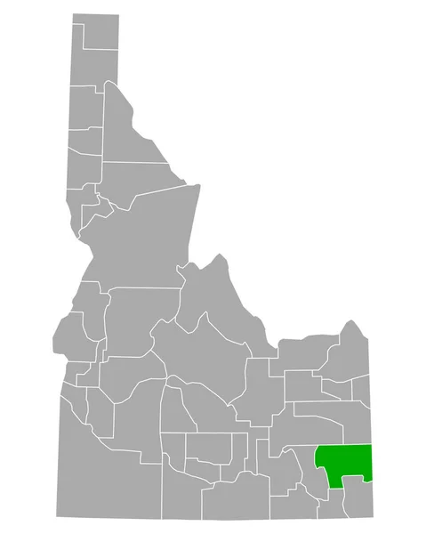 Mapa Carvão Idaho — Vetor de Stock