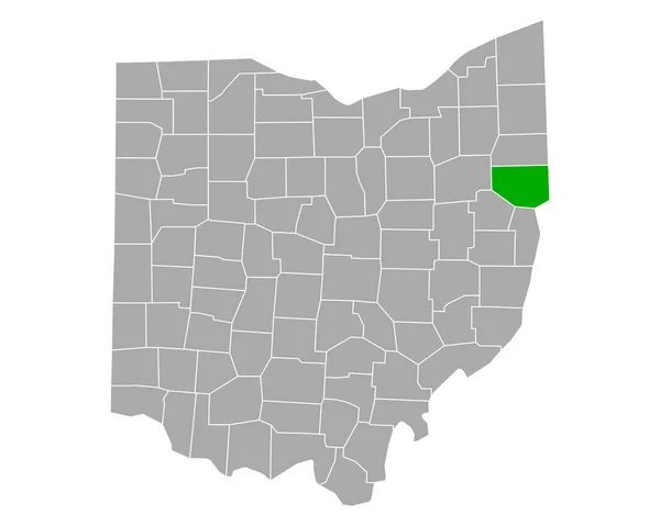 Mapa Colúmbia Ohio — Vetor de Stock