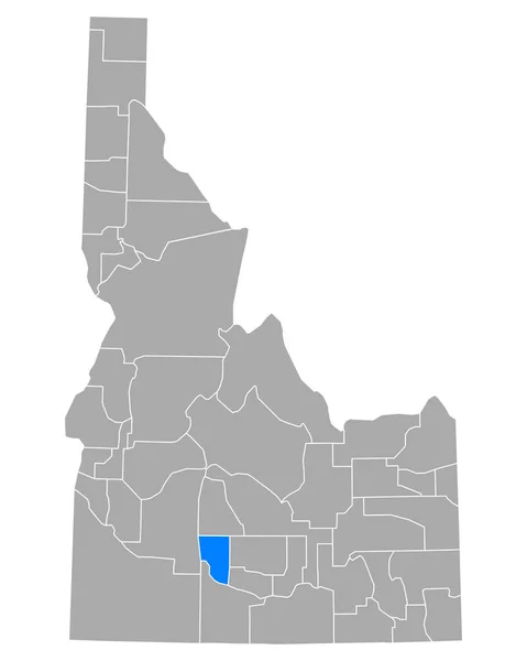 Mapa Artículos Idaho — Vector de stock