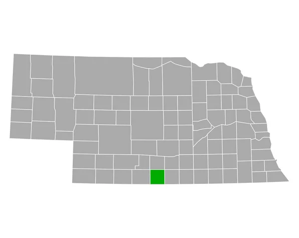 Karta Över Harlan Nebraska — Stock vektor