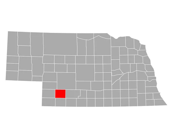 Mapa Hayes Nebraska — Archivo Imágenes Vectoriales