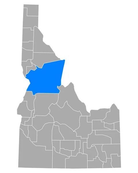 Mapa Idaho Idaho — Vector de stock
