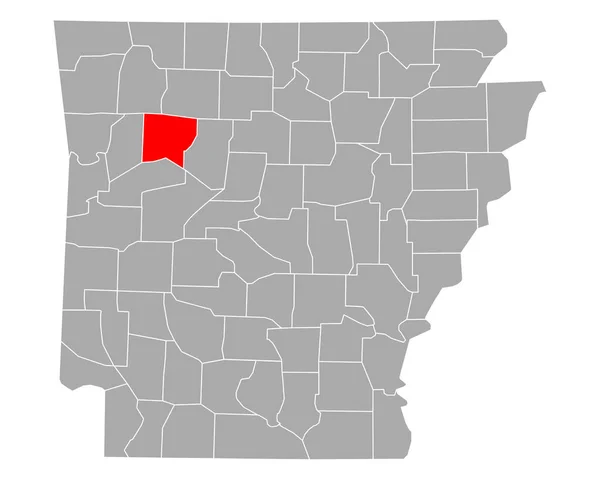 Mapa Johnson Arkansas — Archivo Imágenes Vectoriales