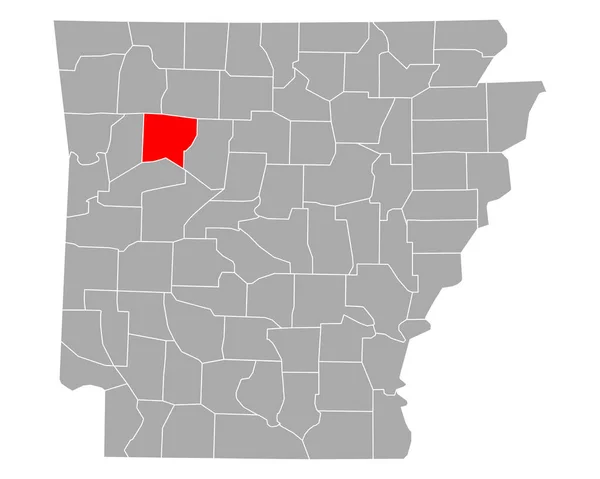 阿肯色州约翰逊地图 — 图库矢量图片