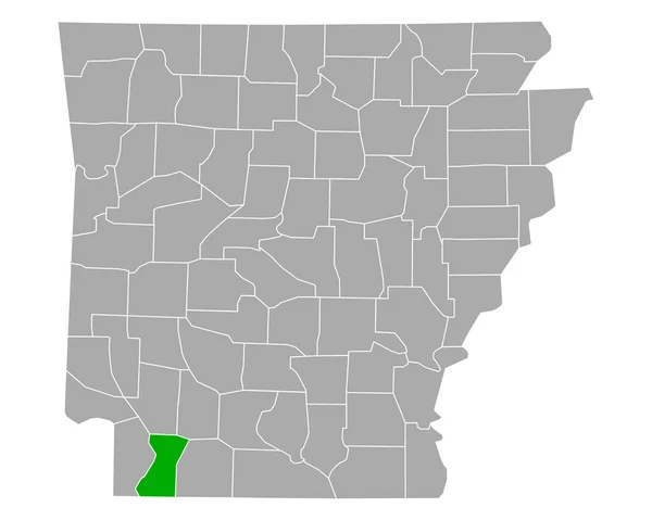 Mapa Lafayette Arkansas — Vector de stock