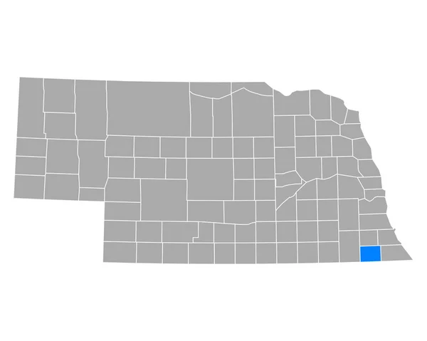 Mapa Pavimentos Nebraska —  Vetores de Stock