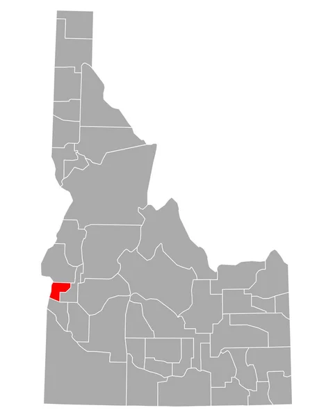 アイダホ州のペイレット地図 — ストックベクタ