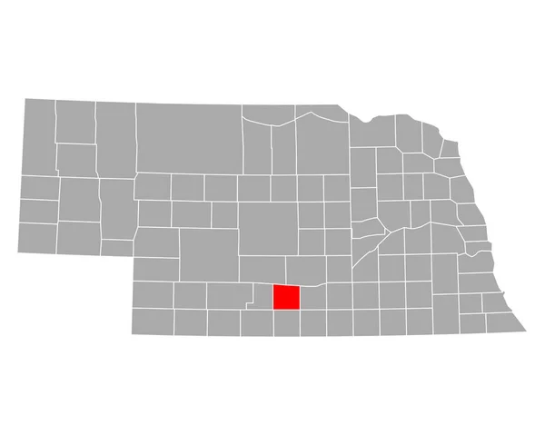 Mapa Phelpsu Nebrasce — Stockový vektor