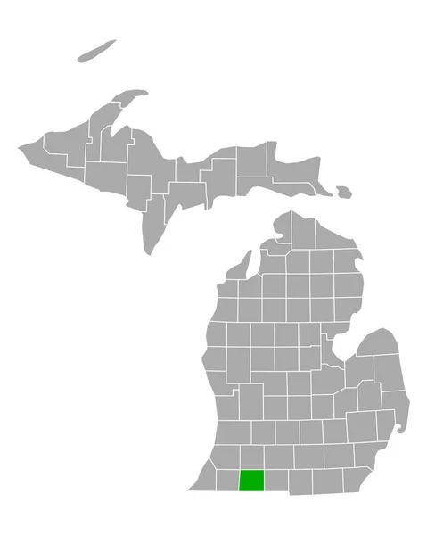 ミシガン州のセントジョセフ地図 — ストックベクタ