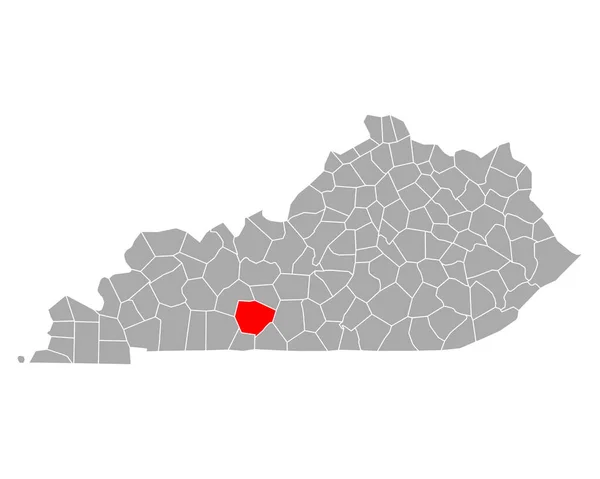 Karte Von Warren Kentucky — Stockvektor