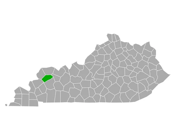 Mapa Webster Kentucky — Archivo Imágenes Vectoriales