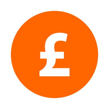 Vektör illüstrasyonu olarak sterlin ve daire