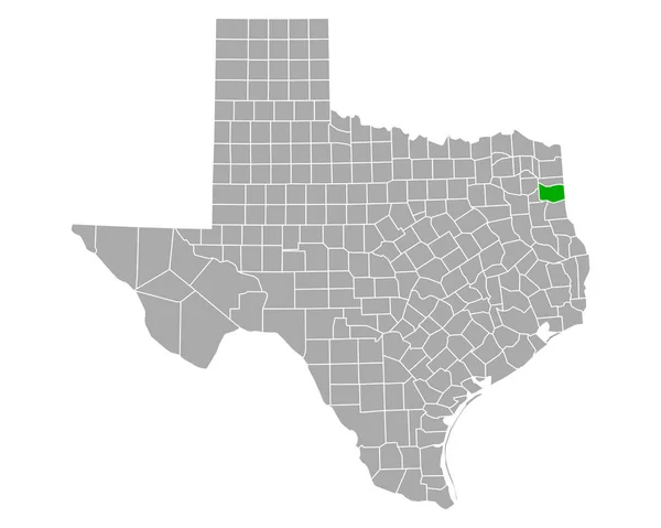 Mapa Harrisonu Texasu — Stockový vektor