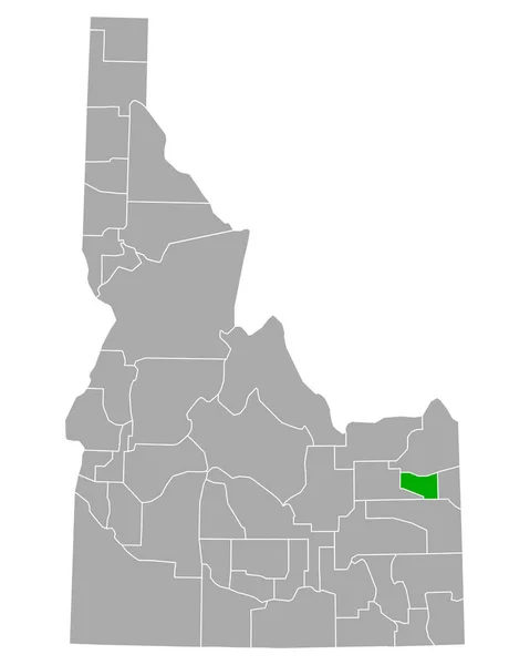 Mapa Centros Reabilitação Idaho —  Vetores de Stock