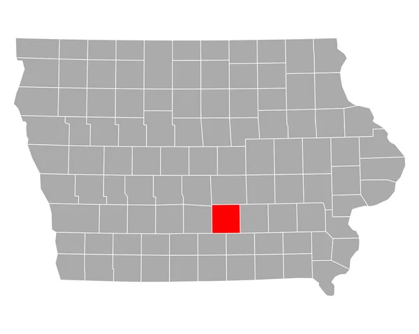 Mapa Marion Iowa — Vector de stock