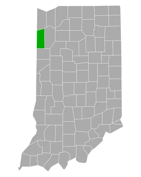 Mapa Newton Indiana — Archivo Imágenes Vectoriales