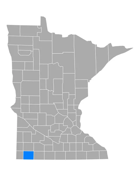 Kaart Van Edelen Minnesota — Stockvector