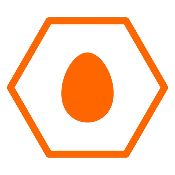 ベクトル図としての卵と六角形 — ストックベクタ